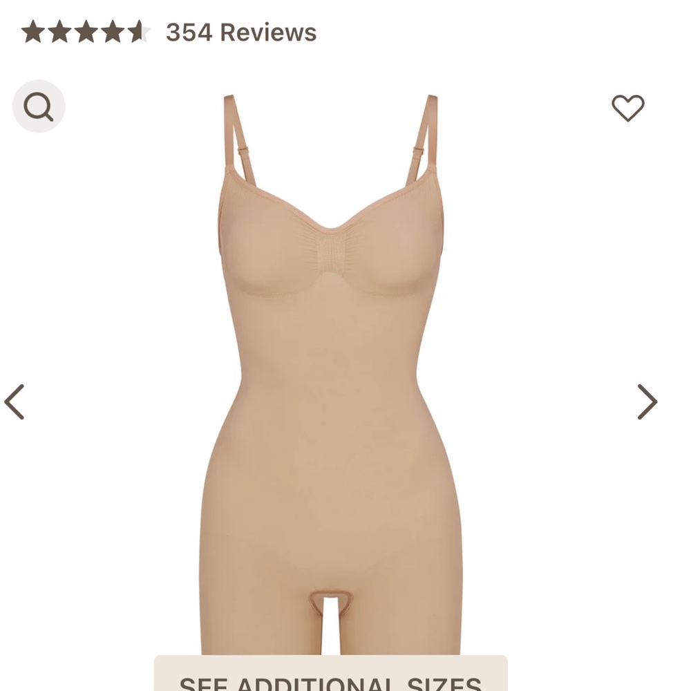 Skims Seamless Sculpt Mid-Thigh Bodysuit